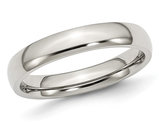 Men's Chisel 4mm Stainless Steel Comfort Fit Wedding Band Ring